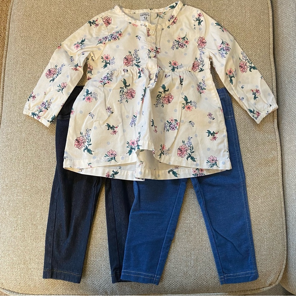 Carter's Floral Print Tunic and Leggings
